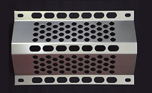 Perforated bent plate