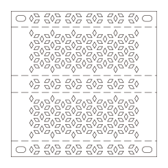 Perforated bent plate UD20(19.9%)