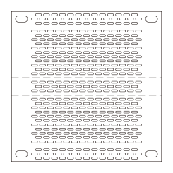 Perforated bent plate UE28(28.8%)